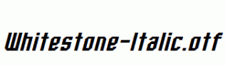 Whitestone-Italic.otf