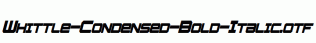 Whittle-Condensed-Bold-Italic.otf