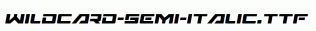 Wildcard-Semi-Italic.ttf