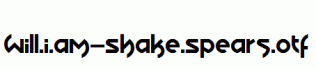 Will.i.am-Shake.Spears.otf