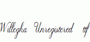 Willegha-Unregistered-.ttf