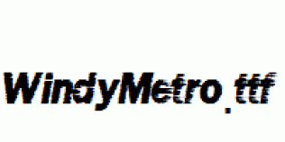 WindyMetro.ttf