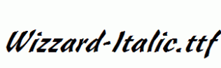 Wizzard-Italic.ttf