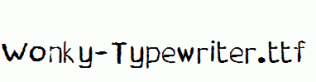 Wonky-Typewriter.ttf