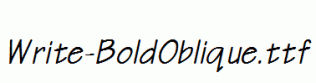 Write-BoldOblique.ttf
