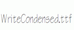 WriteCondensed.ttf
