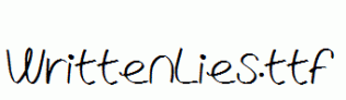WrittenLies.ttf