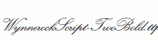 WynnerockScript-TwoBold.ttf