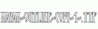 XAyax-Outline-copy-1-.ttf
