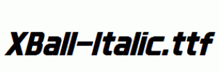XBall-Italic.ttf