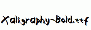 Xaligraphy-Bold.ttf