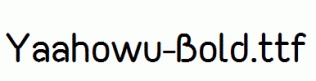 Yaahowu-Bold.ttf