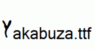 Yakabuza.ttf