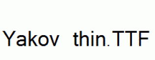 Yakov-thin.ttf