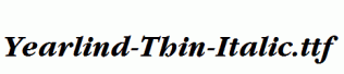 Yearlind-Thin-Italic.ttf