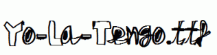 Yo-La-Tengo.ttf