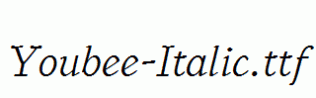 Youbee-Italic.ttf