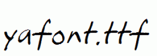 yafont.ttf