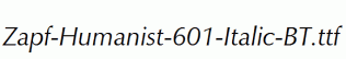 Zapf-Humanist-601-Italic-BT.ttf