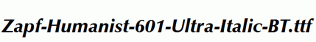 Zapf-Humanist-601-Ultra-Italic-BT.ttf