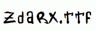 Zdarx.ttf