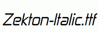 Zekton-Italic.ttf