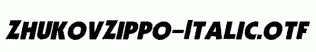 ZhukovZippo-Italic.otf