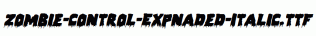 Zombie-Control-Expnaded-Italic.ttf
