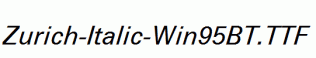Zurich-Italic-Win95BT.ttf