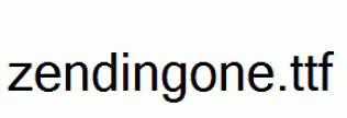zendingone.ttf