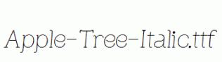 Apple-Tree-Italic.ttf