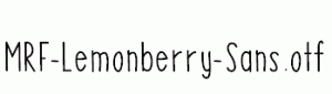 MRF-Lemonberry-Sans.otf