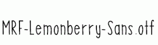 MRF-Lemonberry-Sans.otf