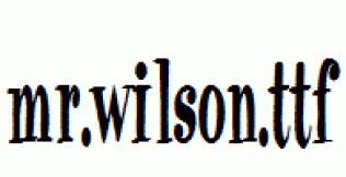 Mr.Wilson.ttf