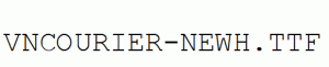 fonts VnCourier-NewH.ttf