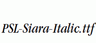PSL-Siara-Italic.ttf