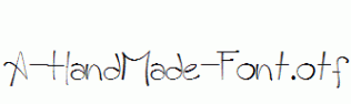 A-HandMade-Font.otf