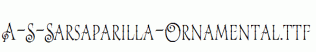 A-S-Sarsaparilla-Ornamental.ttf