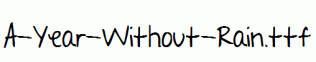 A-Year-Without-Rain.ttf