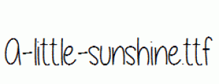 A-little-sunshine.ttf