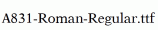 A831-Roman-Regular.ttf