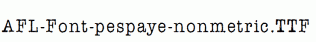 AFL-Font-pespaye-nonmetric.ttf