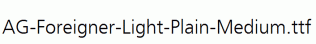AG-Foreigner-Light-Plain-Medium.ttf