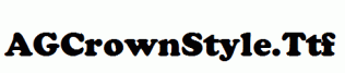 AGCrownStyle.ttf