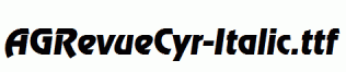 AGRevueCyr-Italic.ttf