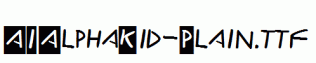 AIAlphaKid-Plain.ttf