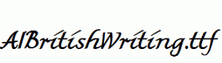 AIBritishWriting.ttf