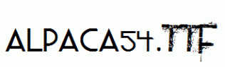 ALPACA54.ttf