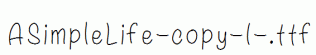 ASimpleLife-copy-1-.ttf