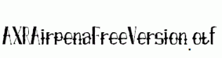 AXRAirpenaFreeVersion.otf